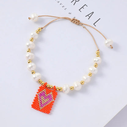 Original Design Heart Shape Freshwater Pearl Bracelets