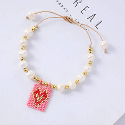 Original Design Heart Shape Freshwater Pearl Bracelets