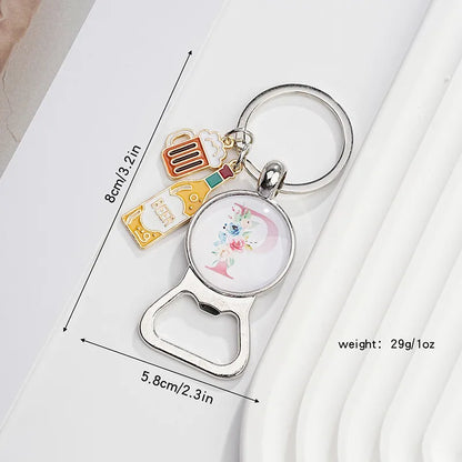 Original Design Letter Metal Unisex Bag Pendant Keychain