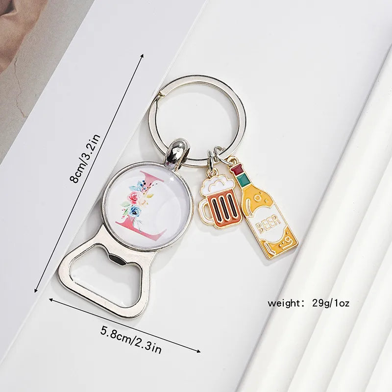 Original Design Letter Metal Unisex Bag Pendant Keychain