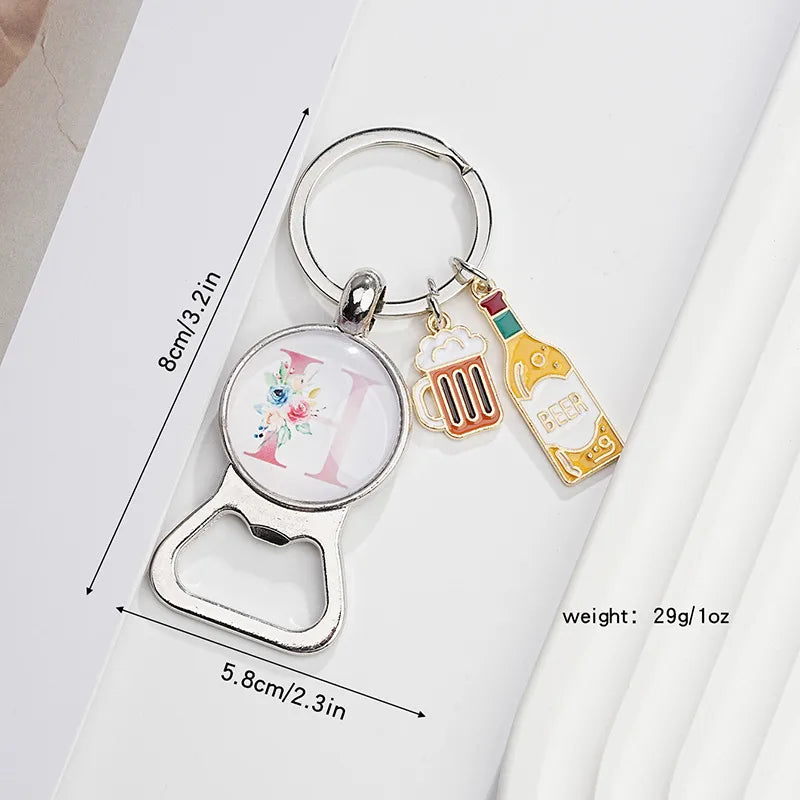 Original Design Letter Metal Unisex Bag Pendant Keychain