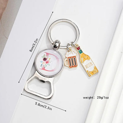 Original Design Letter Metal Unisex Bag Pendant Keychain