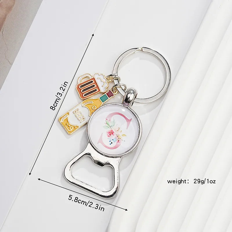 Original Design Letter Metal Unisex Bag Pendant Keychain