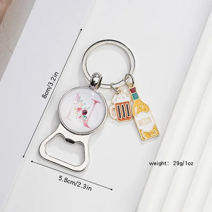 Original Design Letter Metal Unisex Bag Pendant Keychain