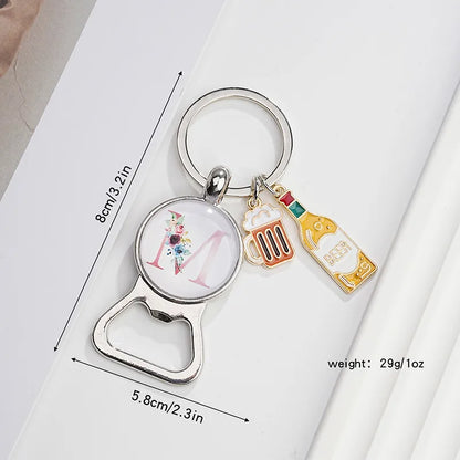 Original Design Letter Metal Unisex Bag Pendant Keychain