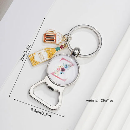 Original Design Letter Metal Unisex Bag Pendant Keychain