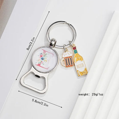 Original Design Letter Metal Unisex Bag Pendant Keychain