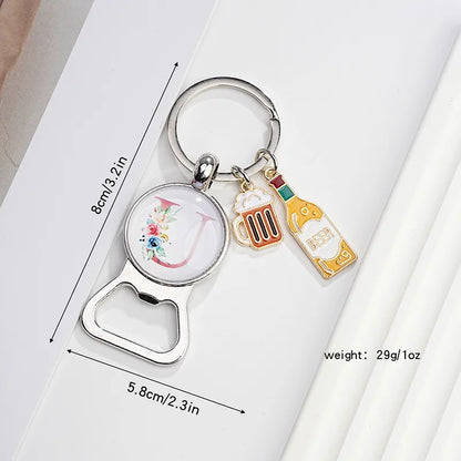 Original Design Letter Metal Unisex Bag Pendant Keychain