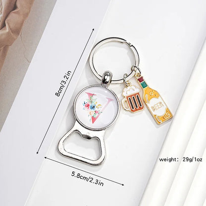 Original Design Letter Metal Unisex Bag Pendant Keychain