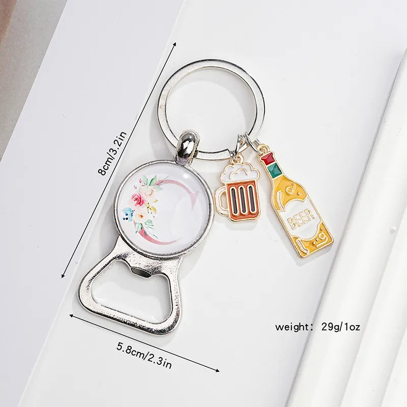 Original Design Letter Metal Unisex Bag Pendant Keychain