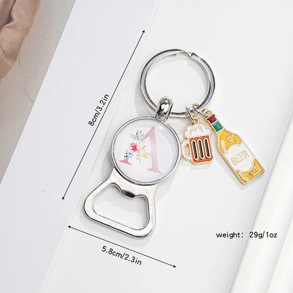 Original Design Letter Metal Unisex Bag Pendant Keychain