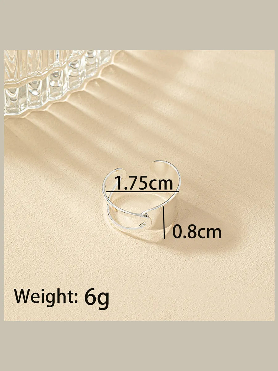 Original Design Simple Style Asymmetrical Alloy Wholesale Rings