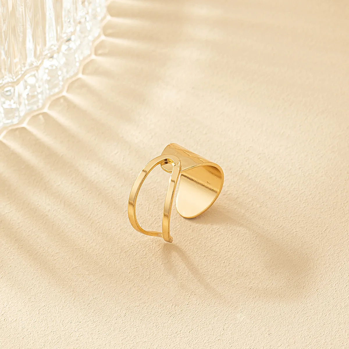 Original Design Simple Style Asymmetrical Alloy Wholesale Rings