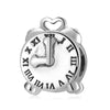 1 Piece Sterling Silver Zircon Inlay Polished Pendant Beads