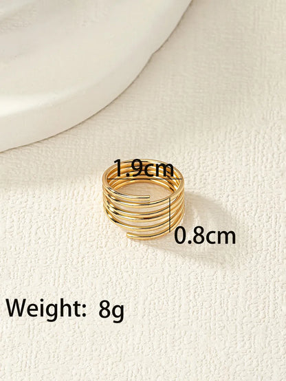 Original Design Simple Style Commute Geometric Alloy Wholesale Rings