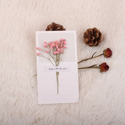 Valentine'S Day Romantic Dried Flower Starry Sky Paper Date Festival Card