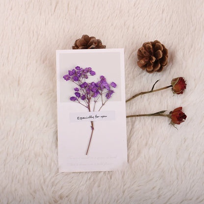 Valentine'S Day Romantic Dried Flower Starry Sky Paper Date Festival Card