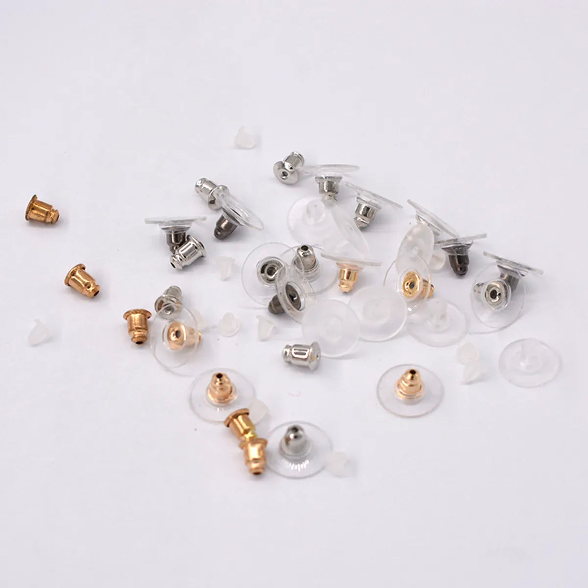 1 Pair Alloy Silica Gel Geometric Earplug