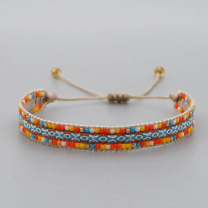 Palm Beaded Miyuki Bead Woven Geometric Multi-layered Bracelet Wholesale Jewelry Gooddiy