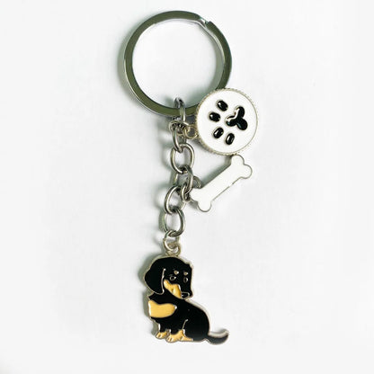 Pastoral Animal Metal Unisex Bag Pendant Keychain