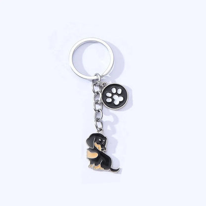 Pastoral Animal Metal Unisex Bag Pendant Keychain