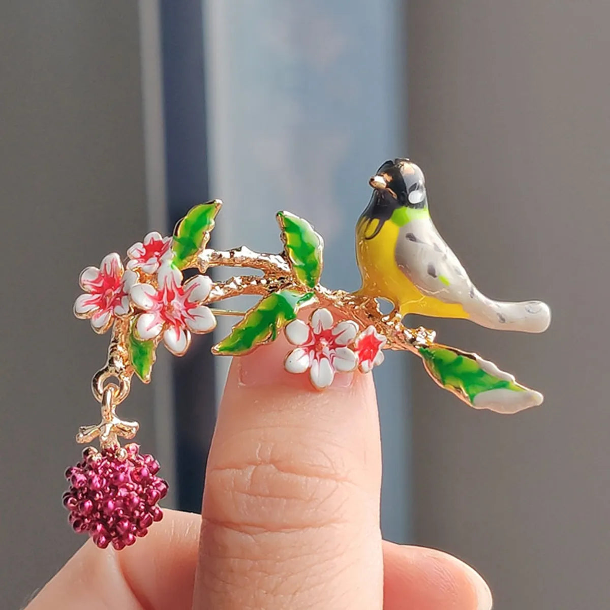 Pastoral Bird Alloy Plating Unisex Brooches