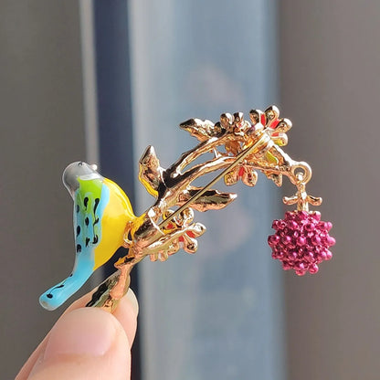 Pastoral Bird Alloy Plating Unisex Brooches