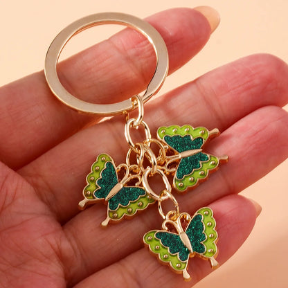 Pastoral Butterfly Alloy Keychain