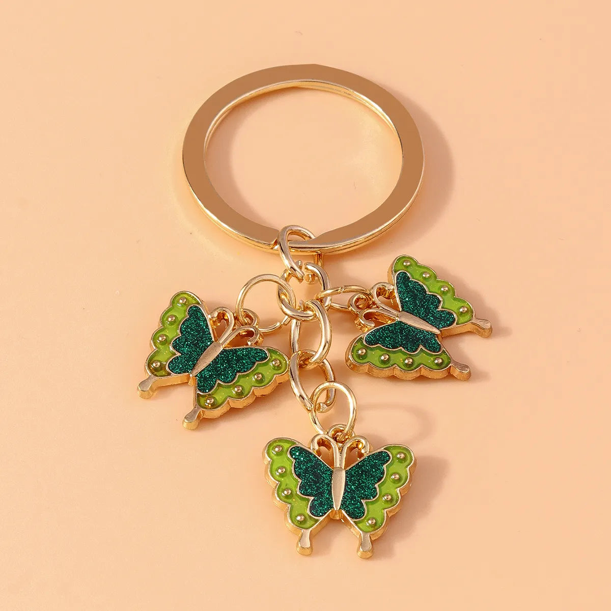 Pastoral Butterfly Alloy Keychain