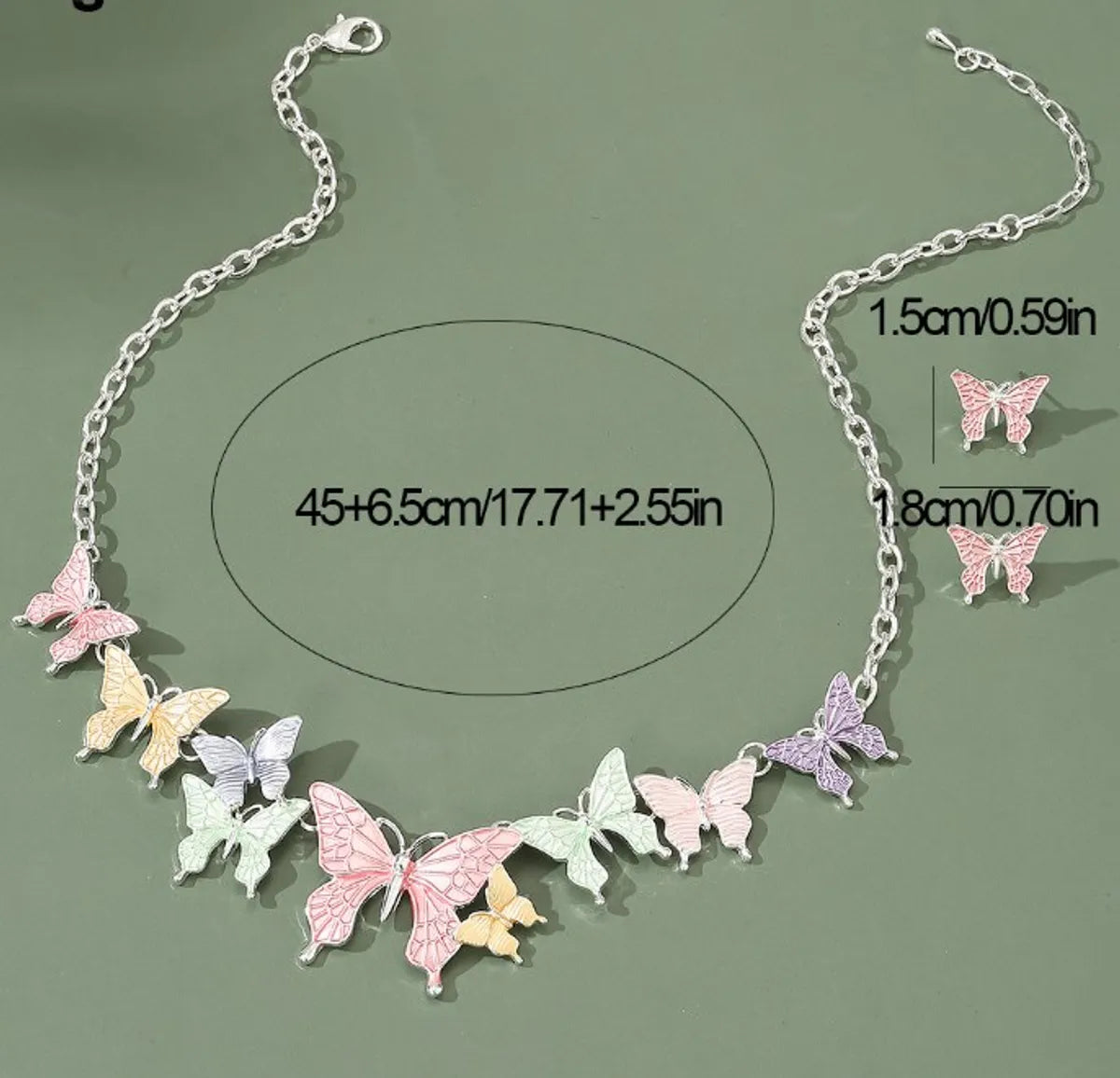 Pastoral Butterfly Daisy Alloy Plating Women'S Jewelry Set