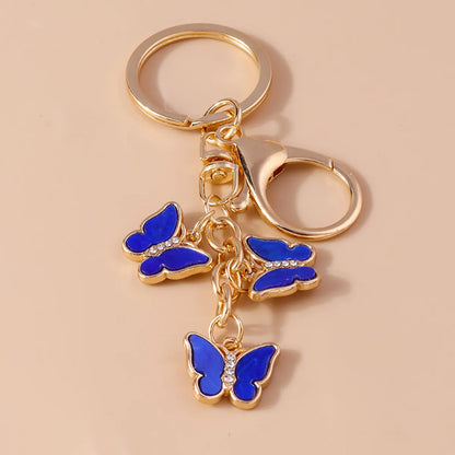 Pastoral Butterfly Zinc Alloy Keychain