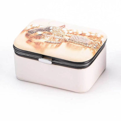 Pastoral Cartoon Pu Leather Jewelry Boxes