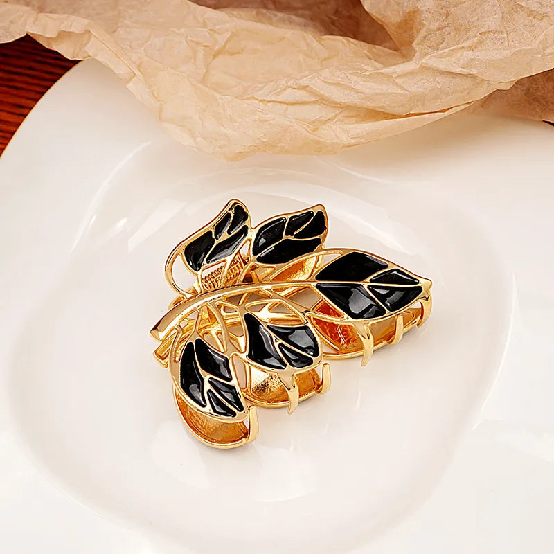 Pastoral Flower Alloy Plating Hair Claws