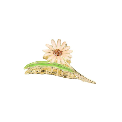 Pastoral Flower Alloy Plating Hair Claws