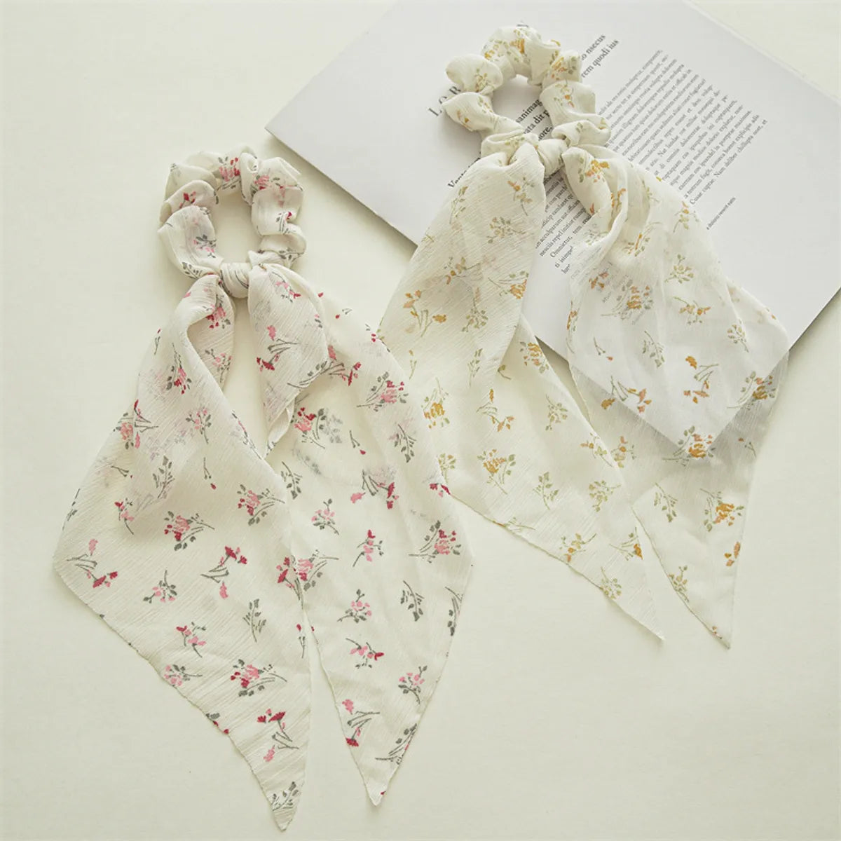 Pastoral Flower Cloth Hair Tie