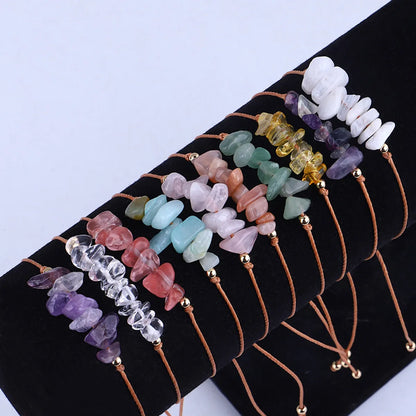 Pastoral Geometric Stone Rope Braid Women's Bracelets