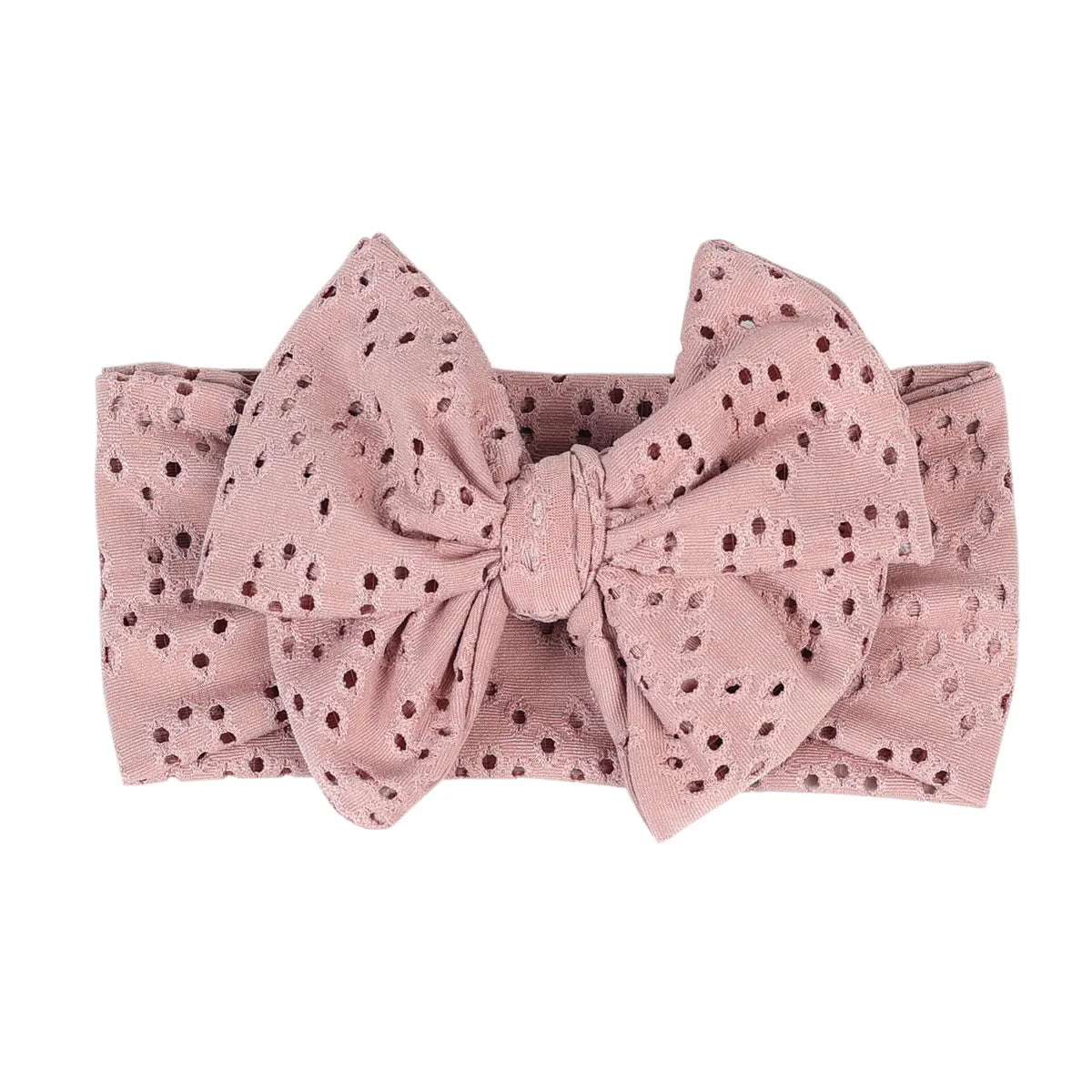 Pastoral Polka Dots Cloth Bowknot Hollow Out Hair Band