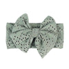 Pastoral Polka Dots Cloth Bowknot Hollow Out Hair Band