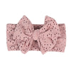 Pastoral Polka Dots Cloth Bowknot Hollow Out Hair Band