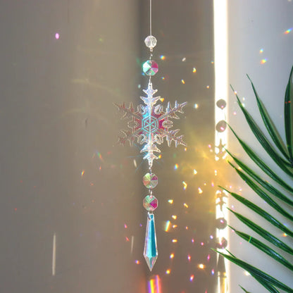 Pastoral Snowflake Crystal Pendant Artificial Decorations