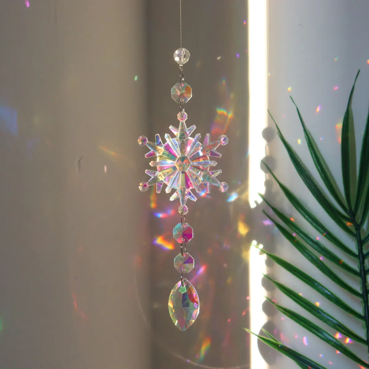 Pastoral Snowflake Crystal Pendant Artificial Decorations