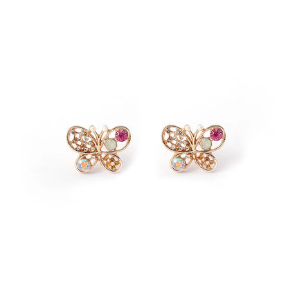 Fashion Animal Diamond Alloy Artificial Gemstones Earrings Ear Studs