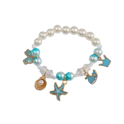 Pearl Cartoon Bracelet Cute Gradient Color Children'S Bracelet Wholesale