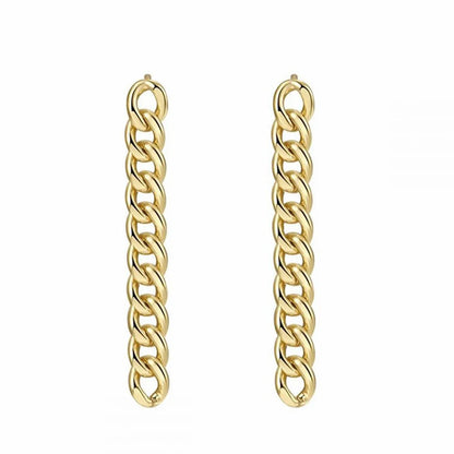 Personality Chain Earrings Minimalist Metal Wild Temperament Earrings