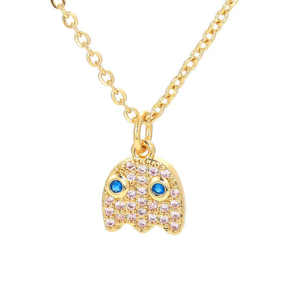 Personality Eye Pendant Clavicle Chain Fashion Micro-inlaid Zircon Necklace Wholesale