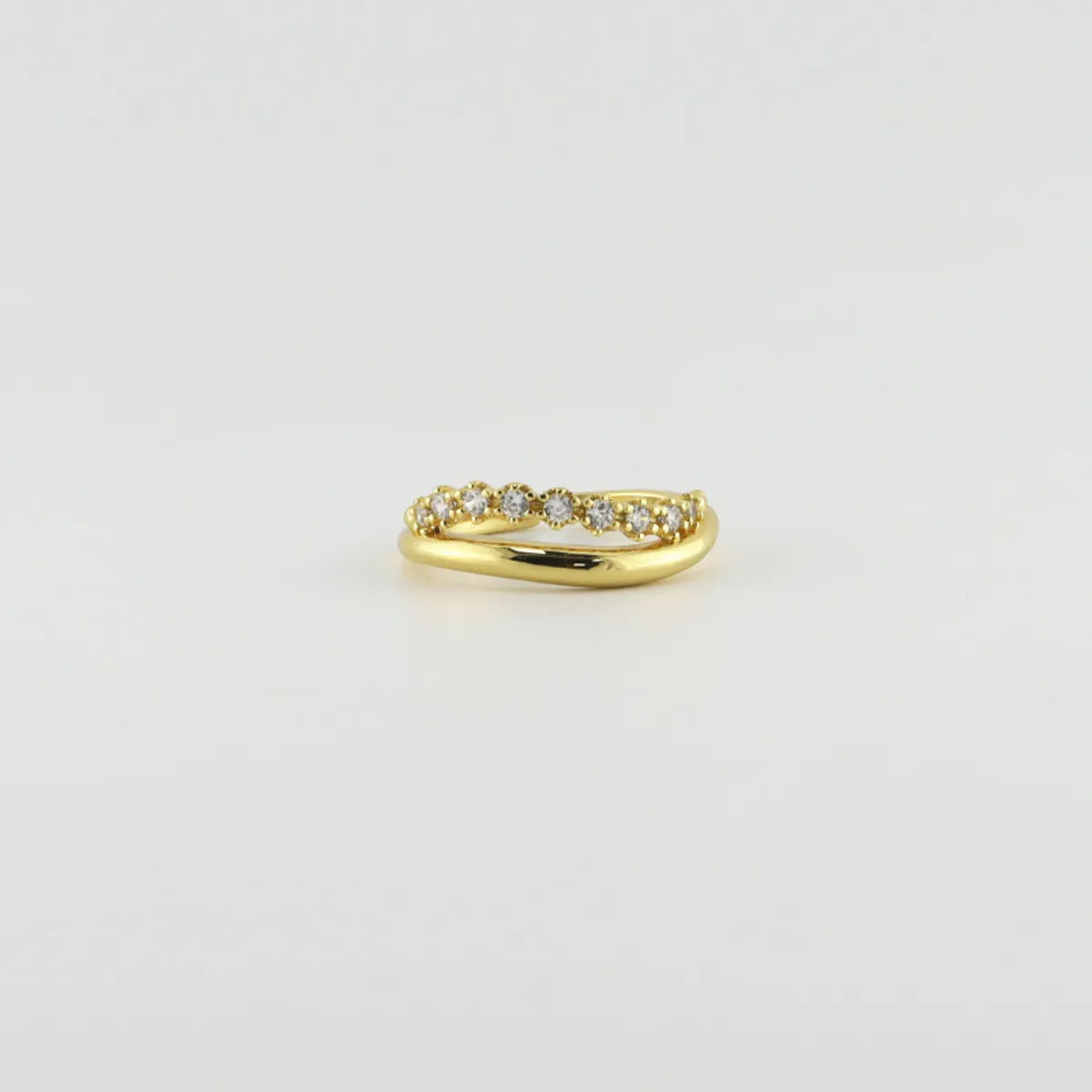 Personality Ins Ring S925 Sterling Silver Gold-plated Silver Ring