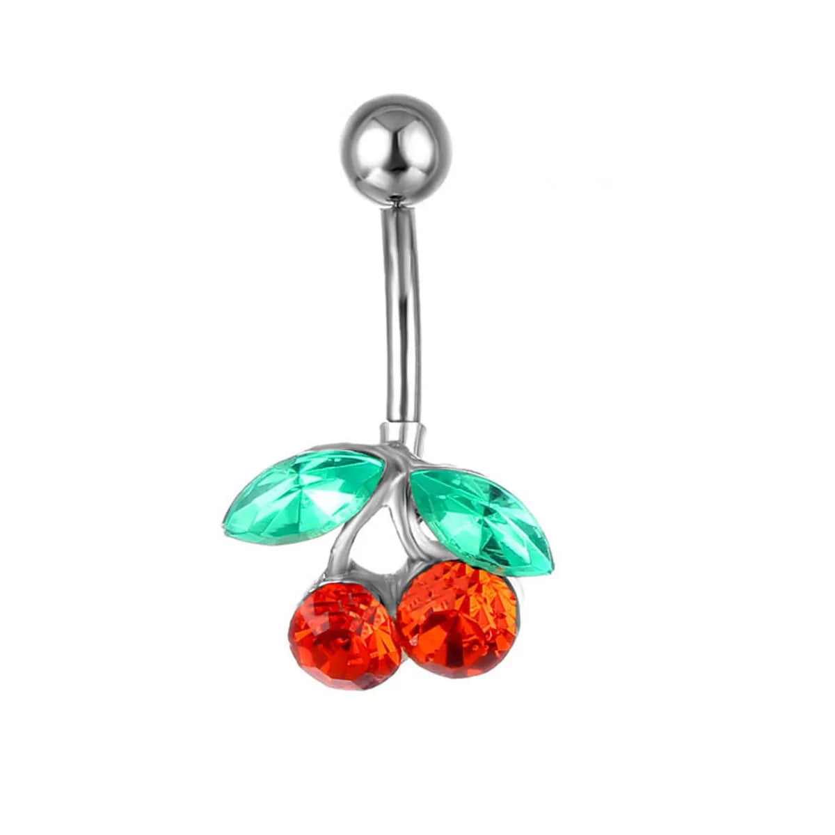 Fashion Fruit Rhinestone Belly Ring