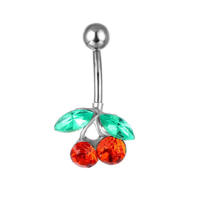 Fashion Fruit Rhinestone Belly Ring