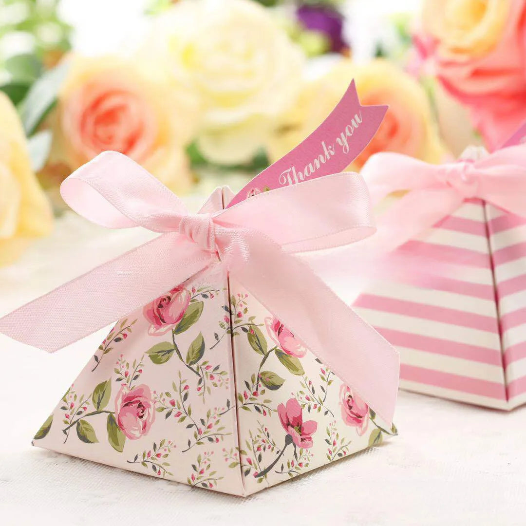 Pink Candy Box Small Hand Gift Box Candy Box Romantic Wedding Paper Bag Packaging Box Paper Box Small Batch Candy Box