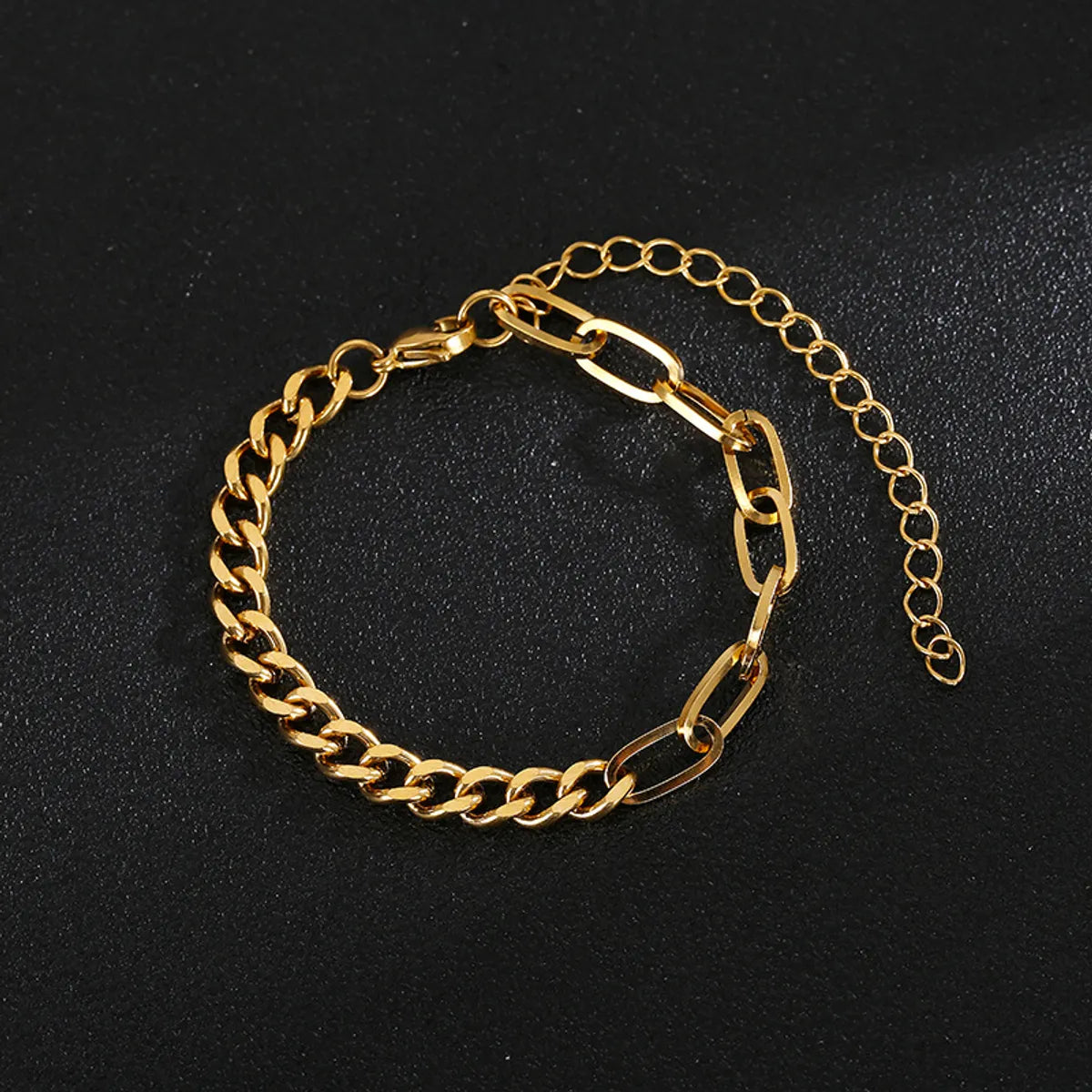 European And American New Fashion Simple Grinding Cross Stainless Steel Chain Bracelet Men And Women Jewelry Wholesale Foreign Trade Exclusive